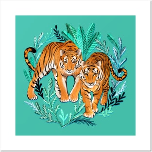 The Hunt - Gorgeous Jungle Tigers Posters and Art